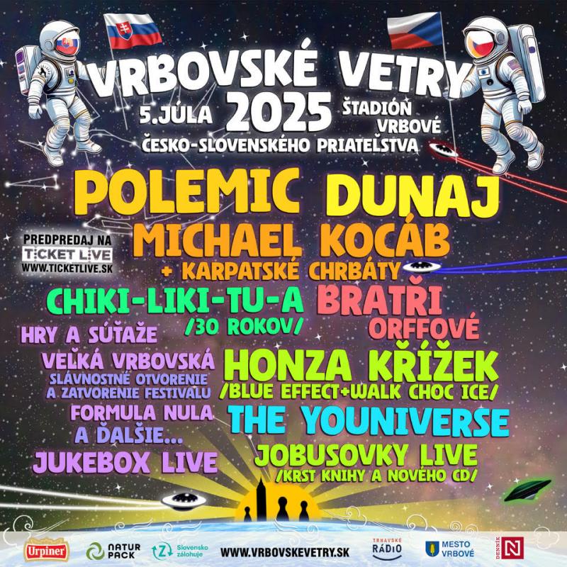 Vrbovské Vetry 2025 - Vrbové