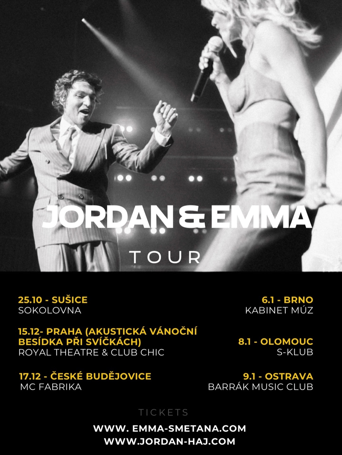 Emma Smetana + Jordan Haj - Emma a Jordan Tour - České Budějovice