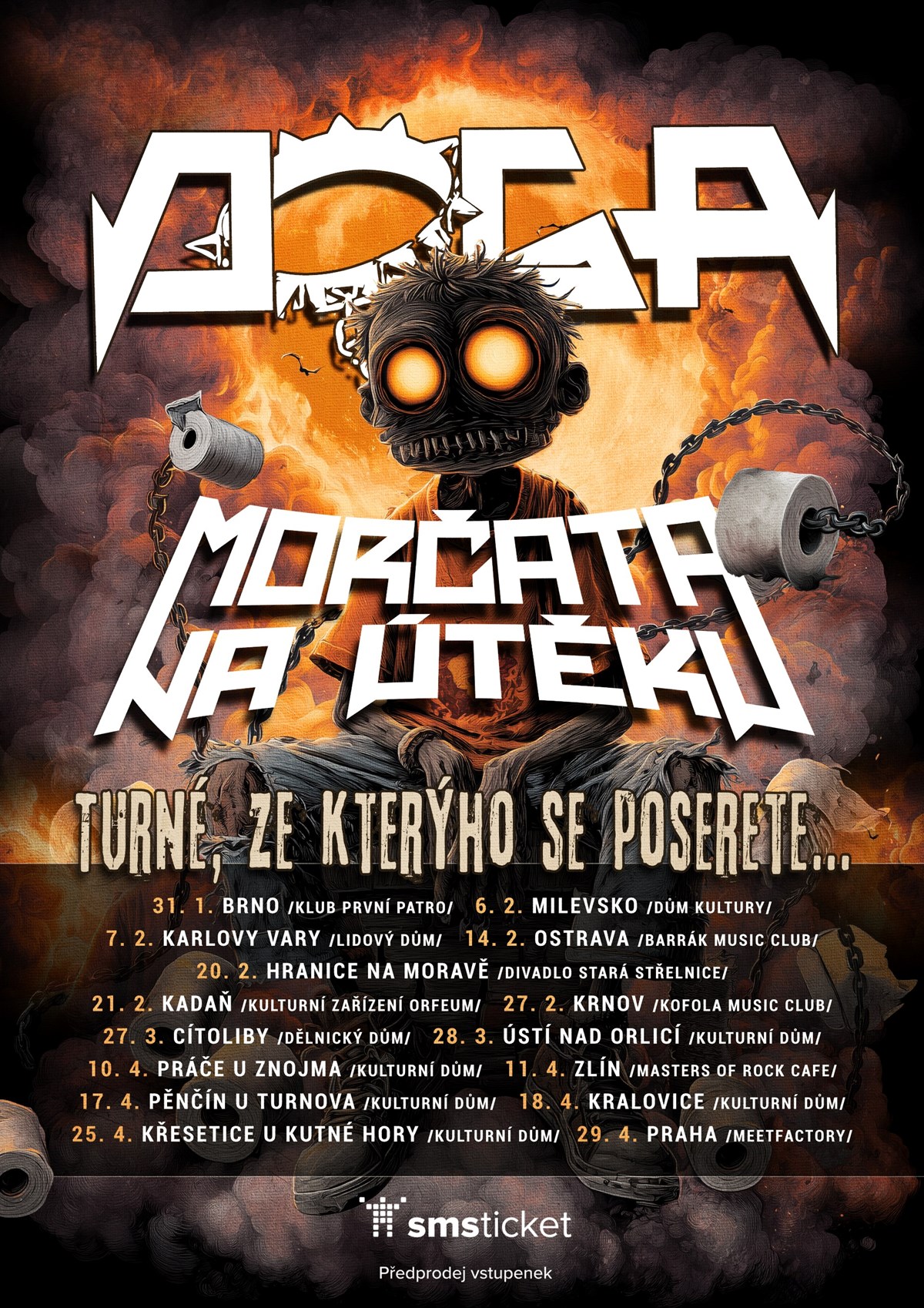 Morčata na útěku + Doga - Turné, ze kterýho se poserete... - Brno