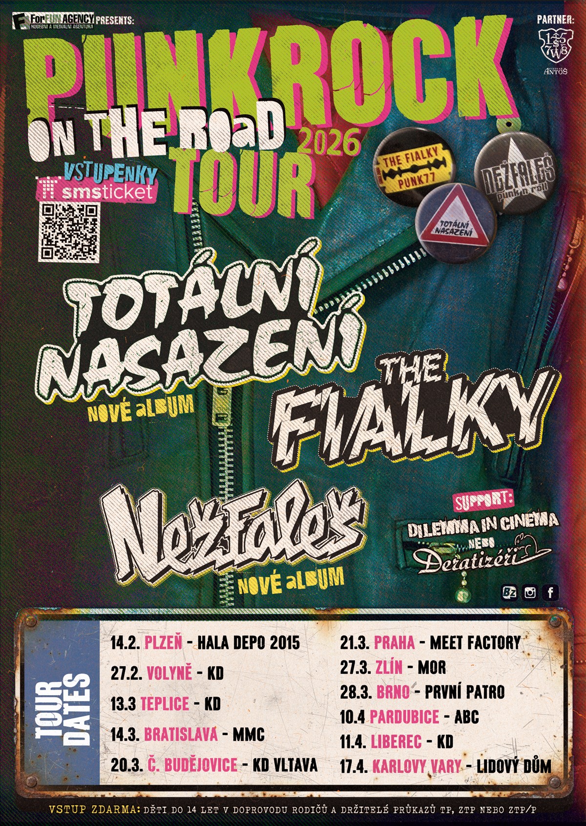 -Tot�ln� nasazen� + The Fialky + Ne�fale� - Punkrock on the road Tour 2026