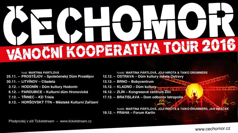 Čechomor - Vánoční Kooperativa tour 2016 - Zlín