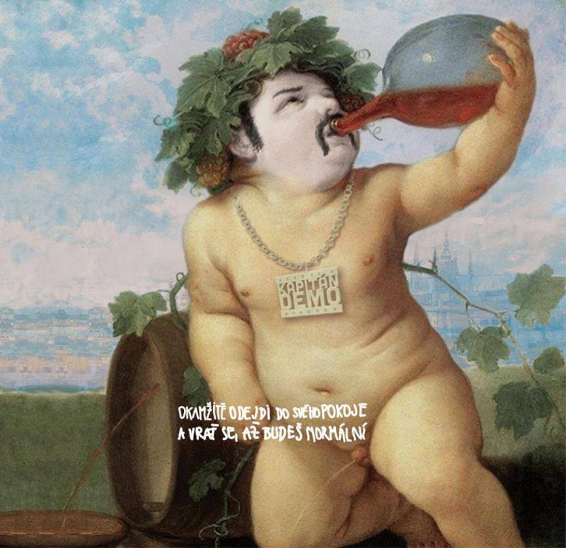Okamžitě odejdi do svého pokoje a vrať se, až budeš normální