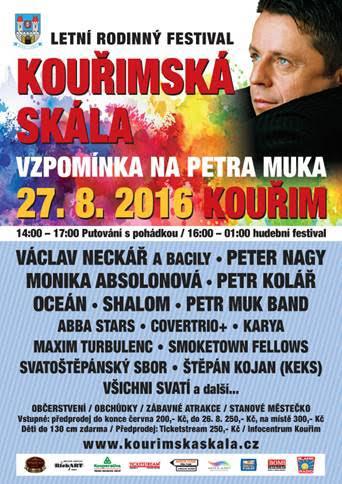 Rodinný festival Kouřimská skála 2016 aneb Vzpomínka na Petra Muka