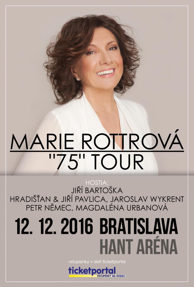 Marie Rottrová oslavuje 75. narodeniny na slovenskom turné   Pre veľký záujem pridáva veľký Vianočný galakoncert v Bratislave plný hostí!