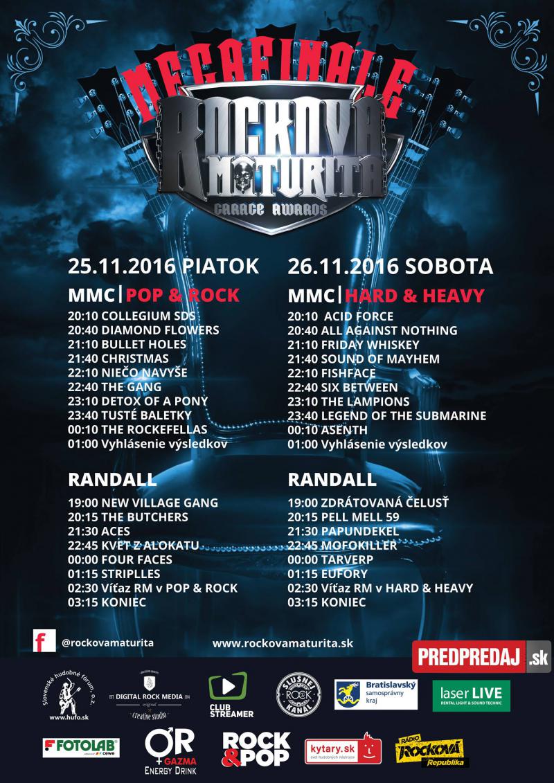 SLOVENSKÁ HUDBA NEVYMIERA, PRÍĎ VYBRAŤ VÍŤAZOV ROCKOVEJ MATURITY 2016!