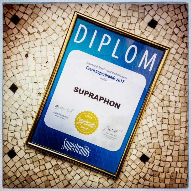 SUPRAPHON oslavuje 85 rokov zlatou pečaťou SUPERBRANDS