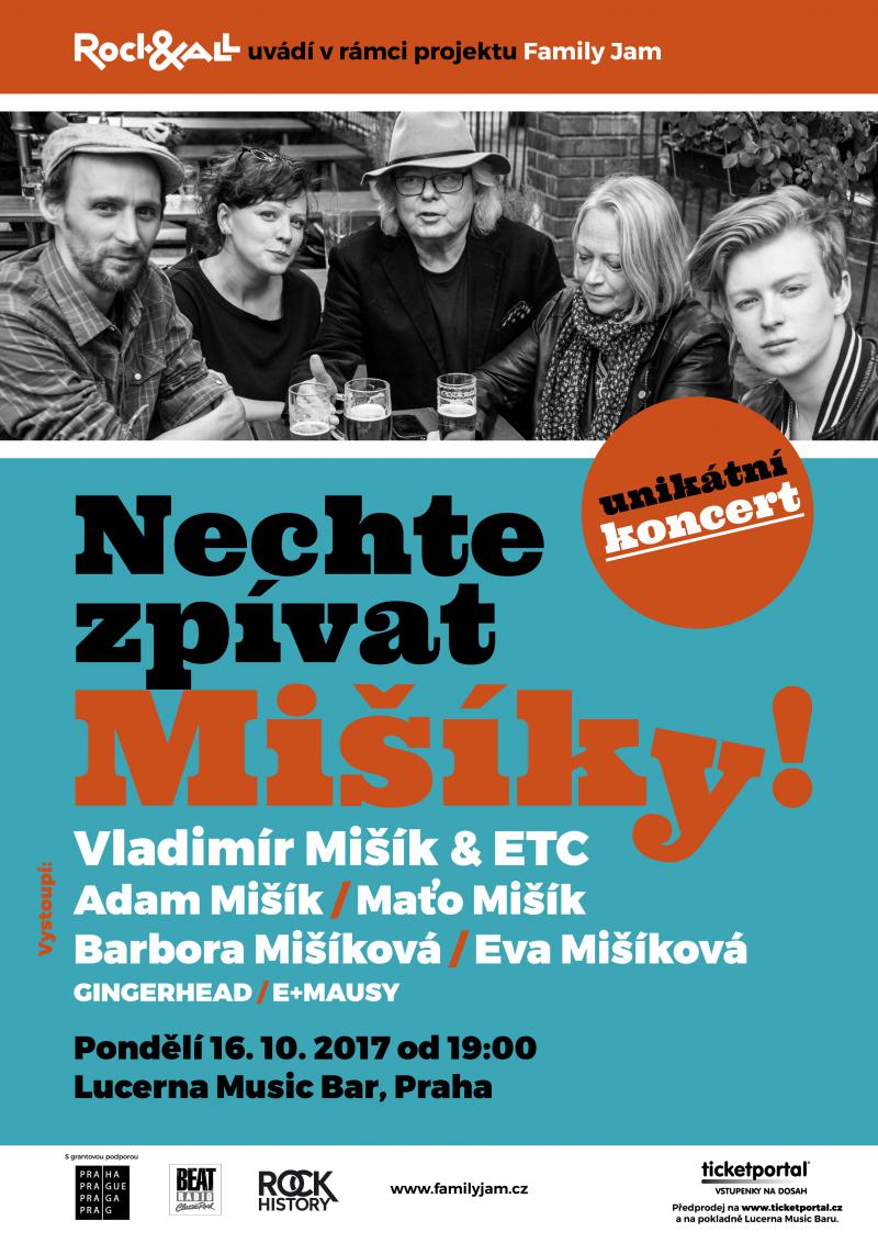 Nový koncertní projekt Family Jam přivede poprvé na jedno podium celou rodinu Mišíků