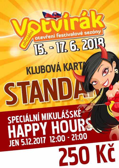VOTVÍRÁK 2018 - Zajistěte si k Vánocům skvělé zážitky a spoustu muziky na léto 2018 v HAPPY HOURS