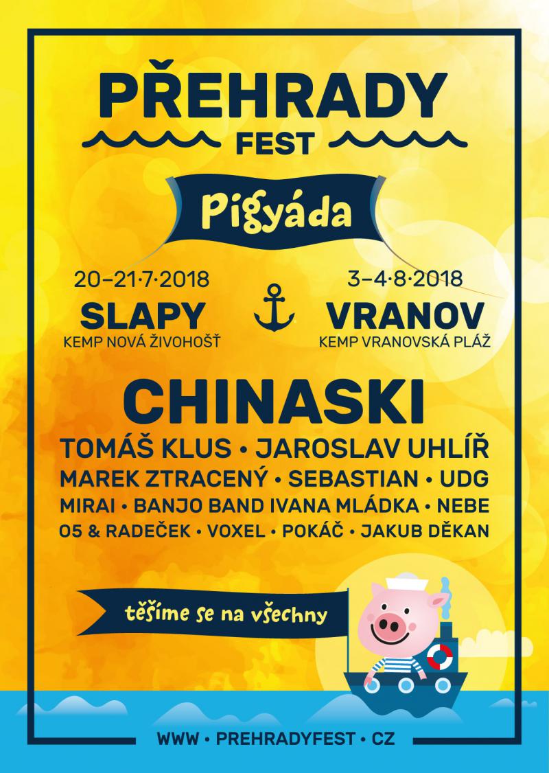 Muzika, táborák, koupání, kempy, Pigyáda a mnoho dalšího. To je festival PŘEHRADY FEST