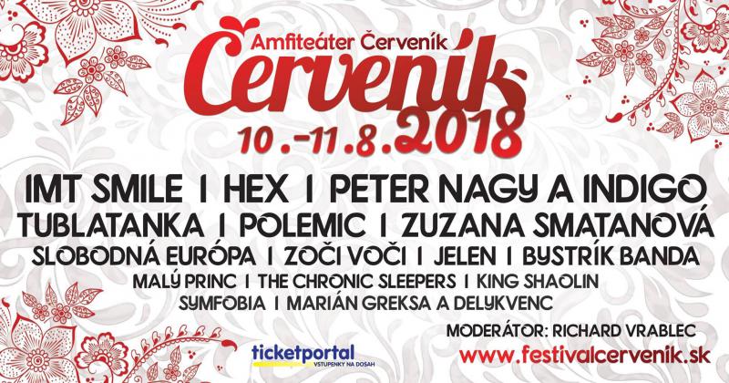 Hviezdou 53-ho ročníka festivalu Červeník bude kapela IMT Smile, ktorá odpáli aj hit „Sokoly“