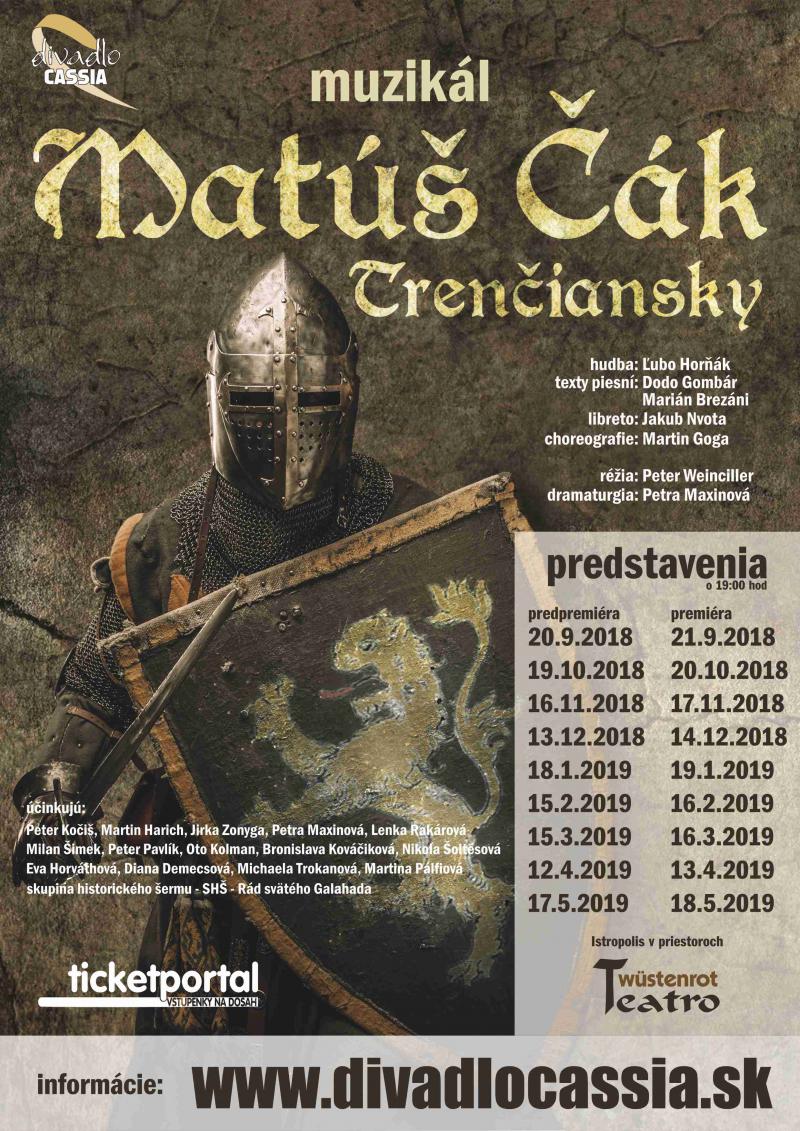 Do Bratislavy prichádza nový muzikál Matúš Čák Trenčiansky