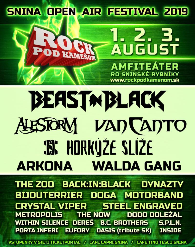 ROCK POD KAMEŇOM 2019 SI UŽIJE ROCKOVÉ BOHYNE