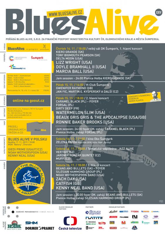 Rekord! Šumperský festival Blues Alive 2019 hlásí vyprodáno tři měsíce před začátkem