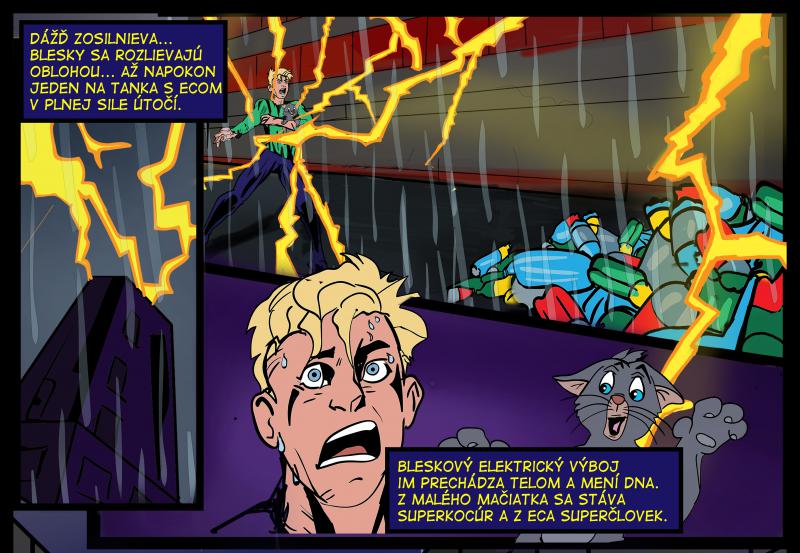 Thomas Puskailer je komiksový superhrdina, zachraňuje životné prostredie