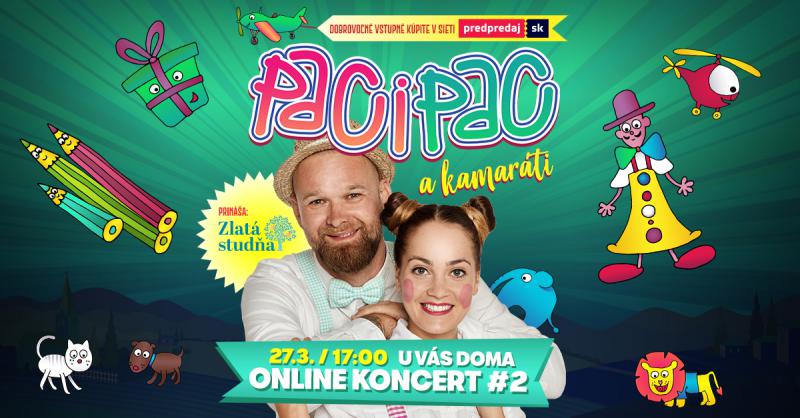 Paci Pac zabávajú deti prostredníctvom online koncertov