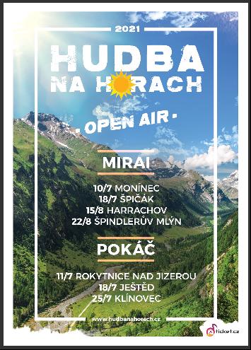 Hudební vystoupení na čerstvém vzduchu na horách a zábava pro celou rodinu - Festival Hudba na horách i KamzíkFest