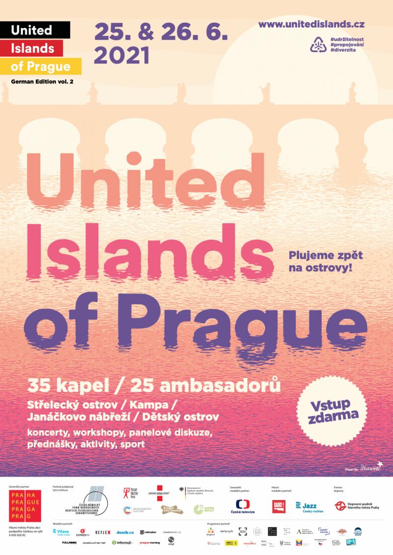 Festival United Islands of Prague nově nabídne návštěvníkům Ostrovy Inspirace pod záštitou ambasadorů