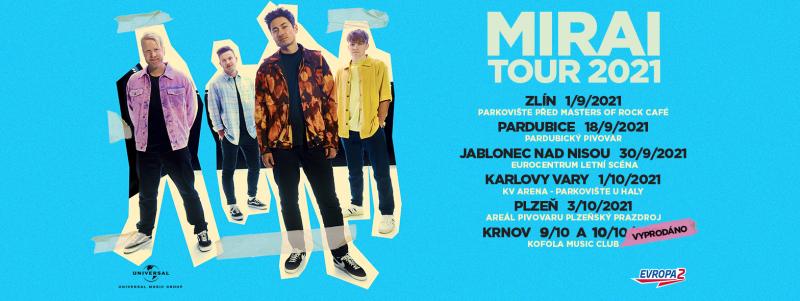Mirai mění místa konání dalších koncertů. Fanoušci o skvělý zážitek ale rozhodně nepřijdou