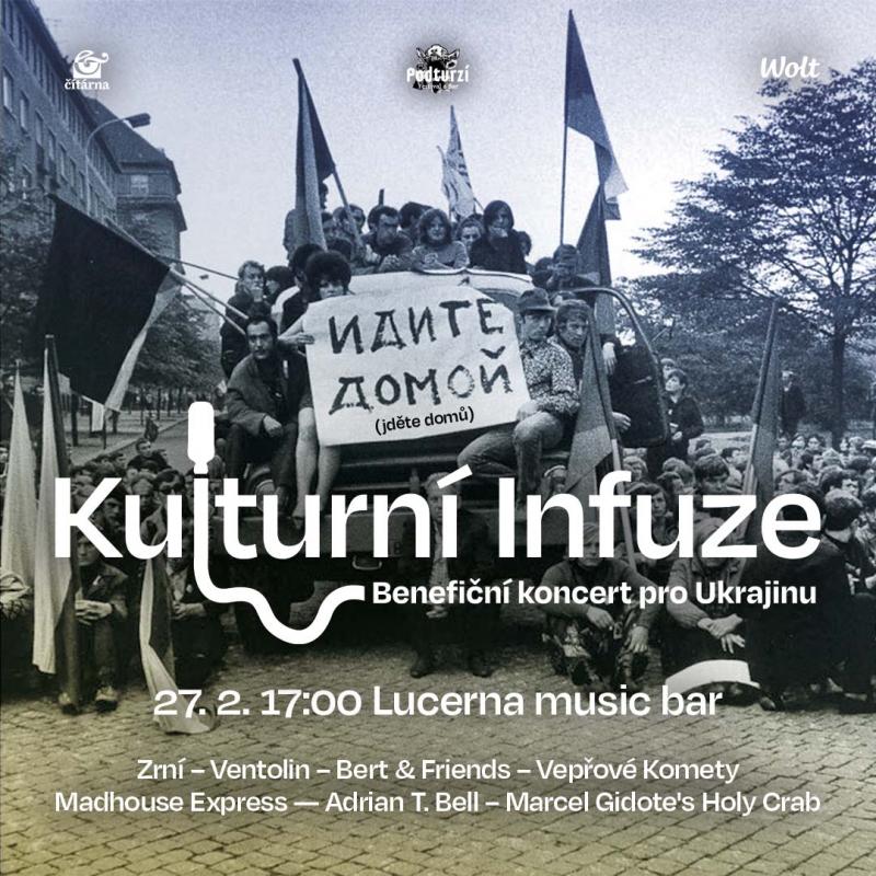 Kulturní infuze pro Ukrajinu. Chceme na východní frontě klid.