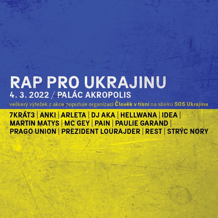 RAP PRO UKRAJINU V PRAŽSKÉ AKROPOLI