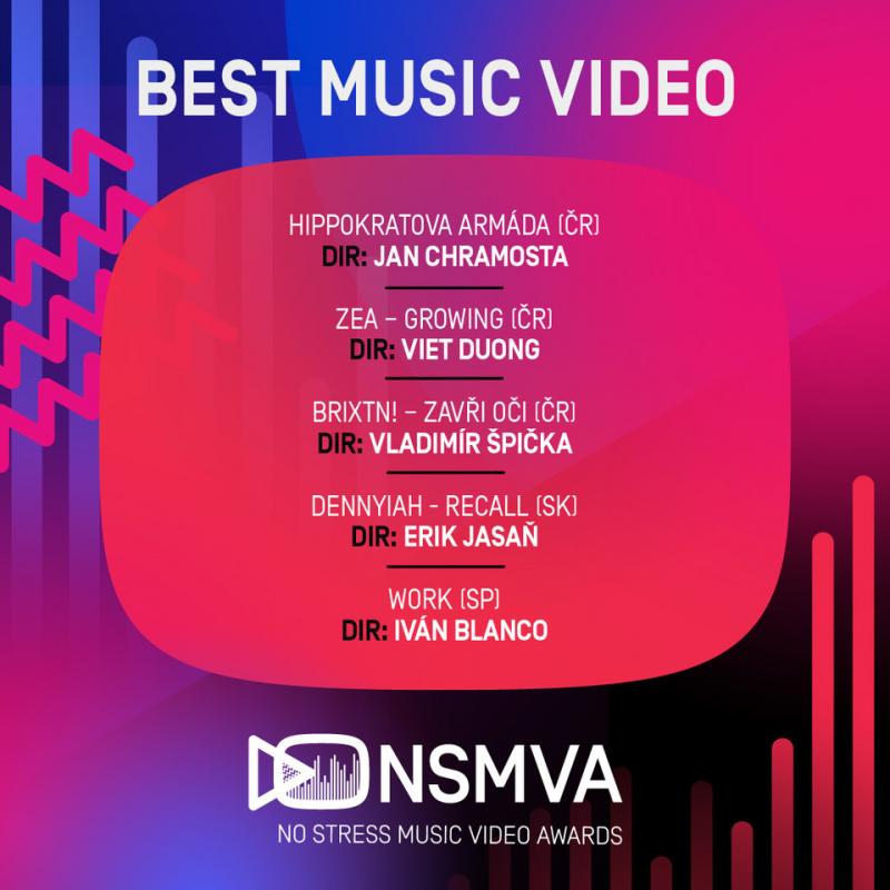 Soutěž klipů No Stress Music Video Awards 2021 zná finalisty sedmi kategorií. Mezi nominovanými jsou i Tatiana Pauhofová a Igor Orozovič
