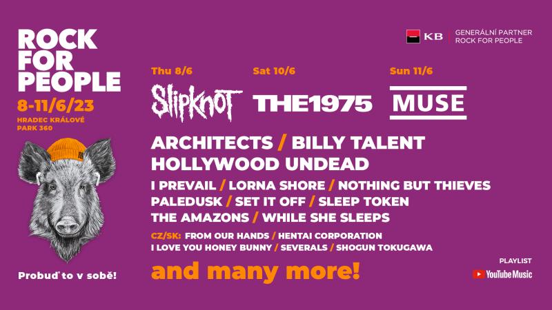 Rock for People oznamuje dalšího headlinera, spolu s Muse a Slipknot vystoupí britská senzace The 1975