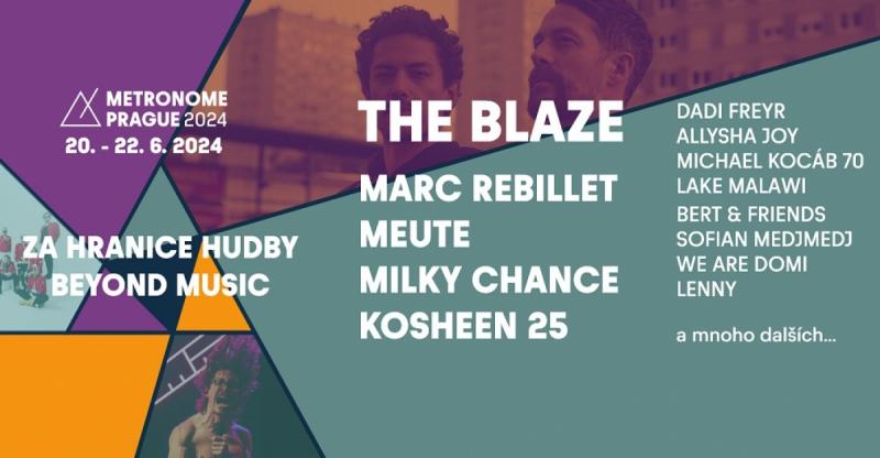Kosheen, The Blaze, Marc Rebillet, Meute, Vitalic a další hvězdy elektronické hudební scény zazáří na Metronome Prague 2024