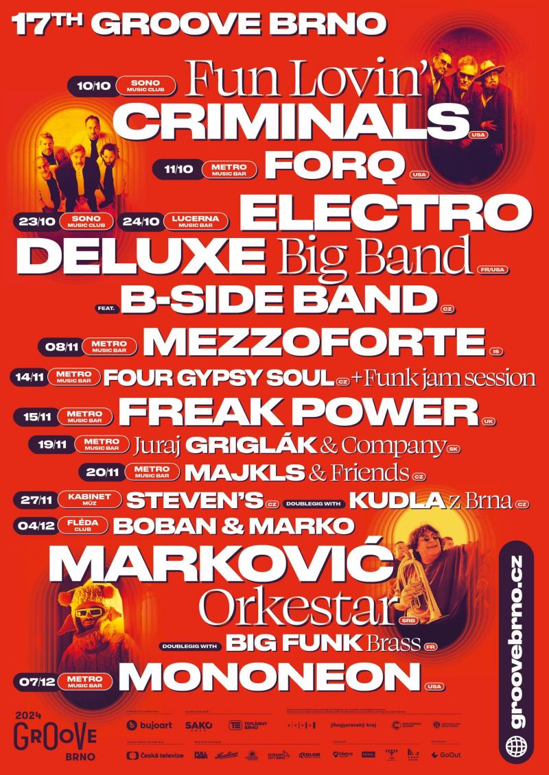 Program letošního ročníku Groove Brno je kompletní. Láká na velká jména, ale i specialitu Groove Explorer pro věrné diváky