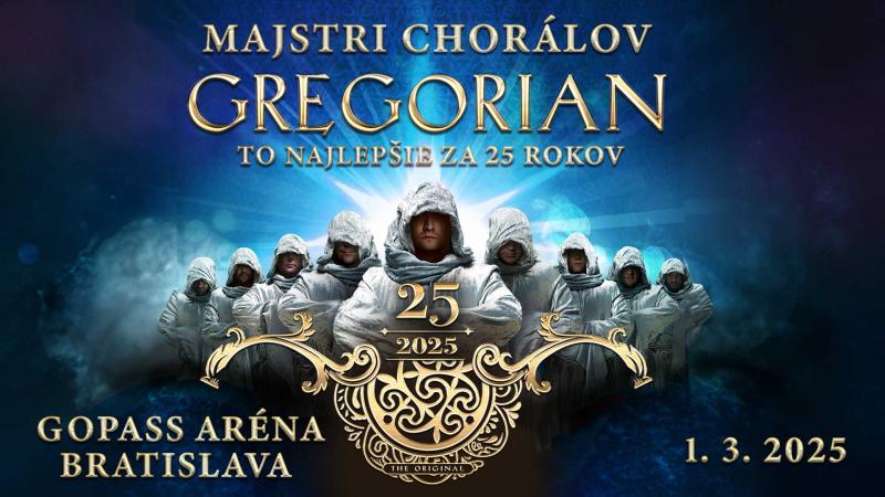 25 rokov ohurujú svet chorálovým spevom a teraz mieria opäť na Slovensko! 1. marca 2025 vystúpia v Bratislave legendárni mnísi GREGORIAN