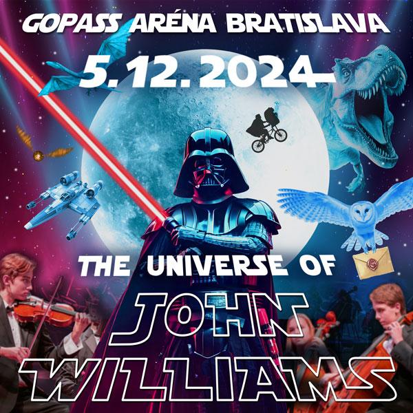 Kultové filmové melódie naživo - na Slovensko po prvýkrát prichádza magický hudobno-filmový zážitok  THE UNIVERSE OF JOHN WILLIAMS