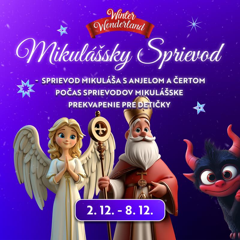 Prežite Mikuláša v svetelnom parku WINTER WONDERLAND, čaká vás nádherná Santova dedinka aj darček