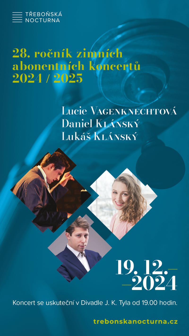 Světoznámé vánoční písně rozezní Divadlo J. K. Tyla v rámci koncertní série Třeboňská nocturna 